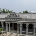 台中清水黃家古厝（瀞園）正面山牆-東觀傳經