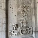 林家古厝(高雄右昌)-正廳簷廊牆堵泥塑(左右對稱)