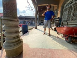 陳接枝故居-正廳簷廊仿西方立體柱式