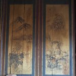 正廳內牆堵均名家彩繪與書法
