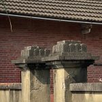 台灣日治時期(ART DECO)民居圍牆門柱極具代表性的院門柱帽的作法