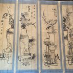 彩繪匠師落款署名「磺溪漁人」及「葉振成」,書法為「羅君藍」所書,全為名家之作。